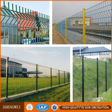 PVC Coated Safety Welded Wire Mesh Fence with Folds